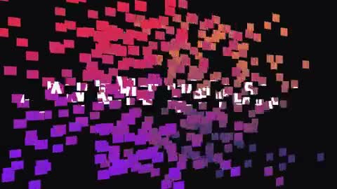Card Wipe - 3D pixelstorm — After Effects movement preset preview